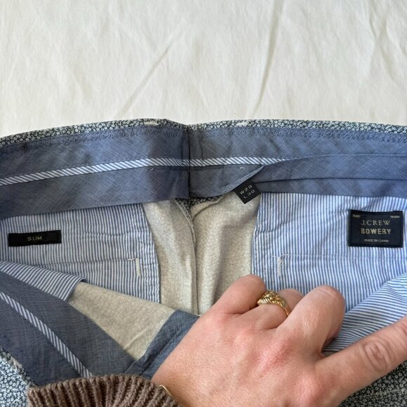 J.Crew Bowery Slim Pattern Chino - Picture 4 of 5